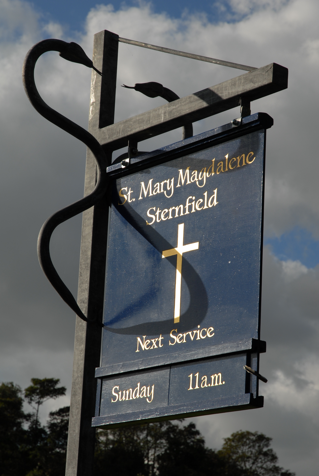 Sternfield church sign